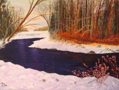 Wintery Scene in Vermont>